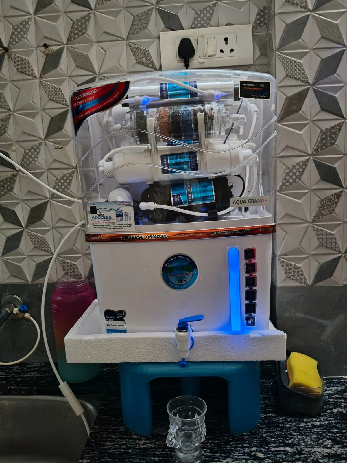 LED RO Purifier Installation